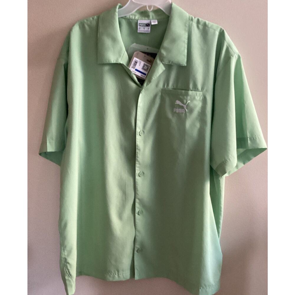 PUMA Men's CLASSICS Shirt Pure Green XL NWT
